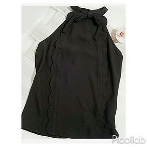 Victoria Beckham for Target Tops - Victoria Beckham Black Neck Tie Sleeveless Blouse Victoria Beckham for Target Tops - Victoria Beckham Black Neck Tie Sleeveless Blouse